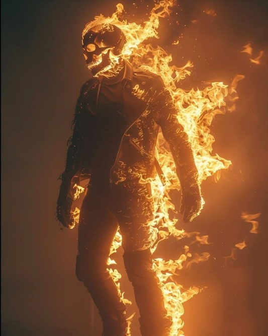 Ghost Rider Flames 101 Print Poster