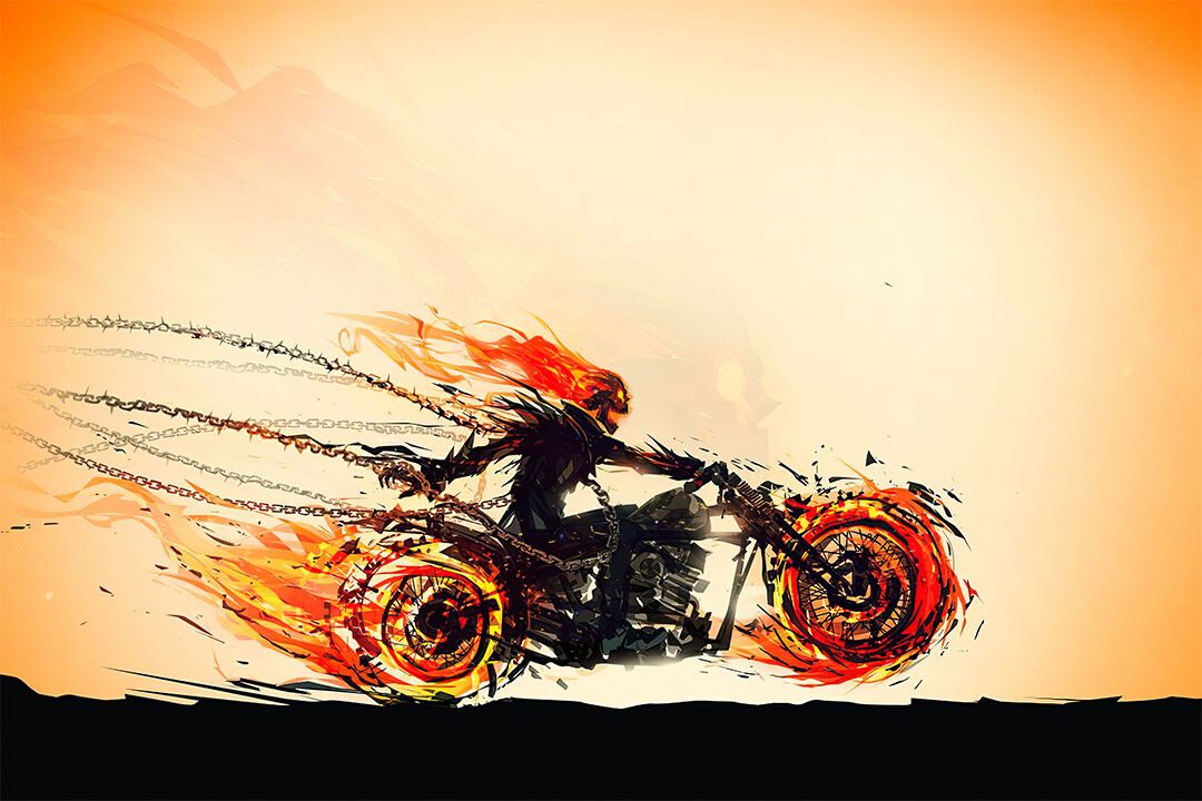 Ghost Rider Luxury Bike Sports Motorcycle Jigsaw Puzzle