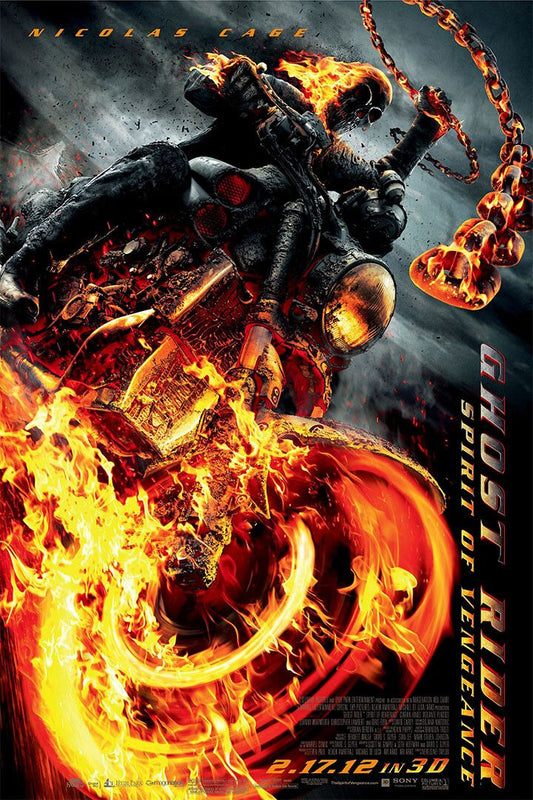 Ghost Rider Movie Vengeance Flame Action Thriller Jigsaw Puzzle