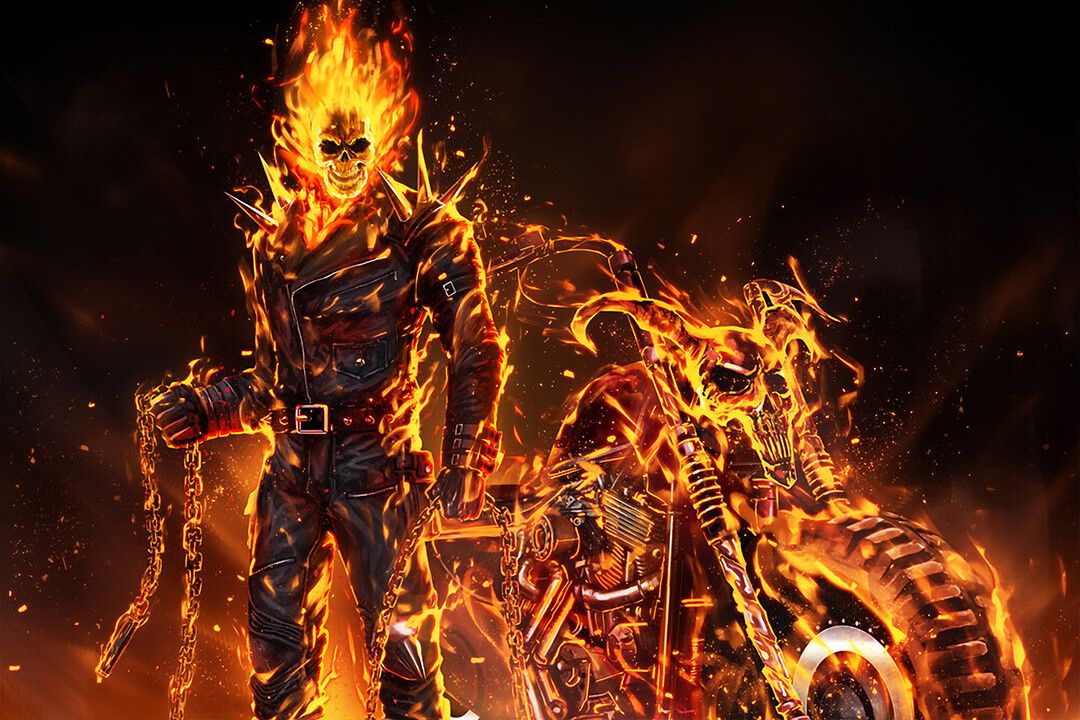 Ghost Rider Nicolas Cage Adventure Movie Jigsaw Puzzle