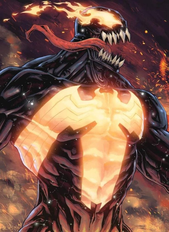 Ghost Rider Venom Fire Print Poster