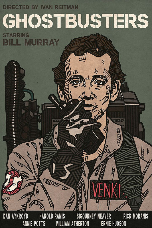 Ghostbusters Film Venkman Stantz Egon Art Print Decor Jigsaw Puzzle