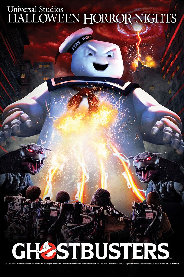 Ghostbusters Halloween Horror Nights Art Print Decor Keychain