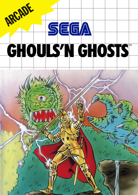 Ghouls'N Ghosts Sega Master System Print Poster