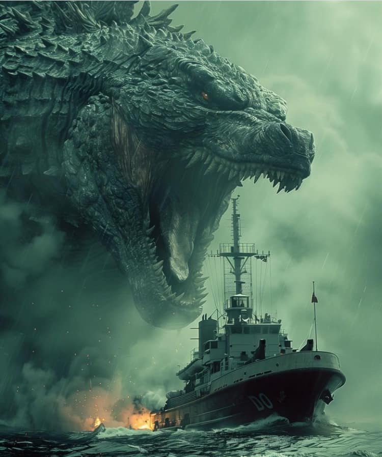 Giant Monster Attack Ship (2) Jigsaw Puzzle
