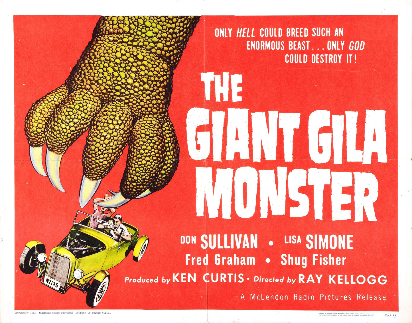 Giant Gila Monster 02 Movie Keychain