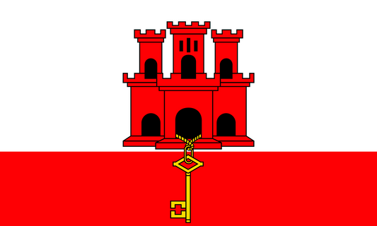Gibraltar Flag Print Poster