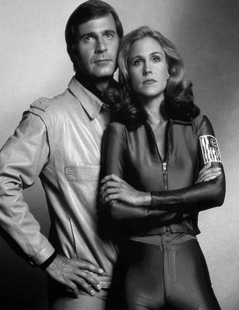 Gil Gerard & Erin Gray In Buck Rogers Sci Fi Tv Show Picture Keychain Print