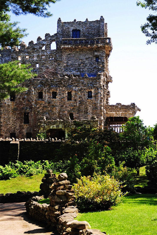 Gillette Castle Overlooking Connecticut River Print Jigsaw Puzzle