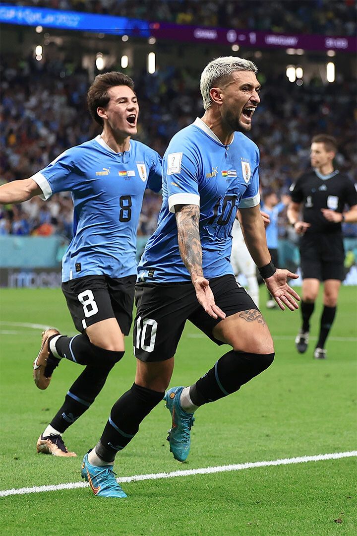 Giorgian De Arrascaeta Goal Celebration Uruguay Jigsaw Puzzle