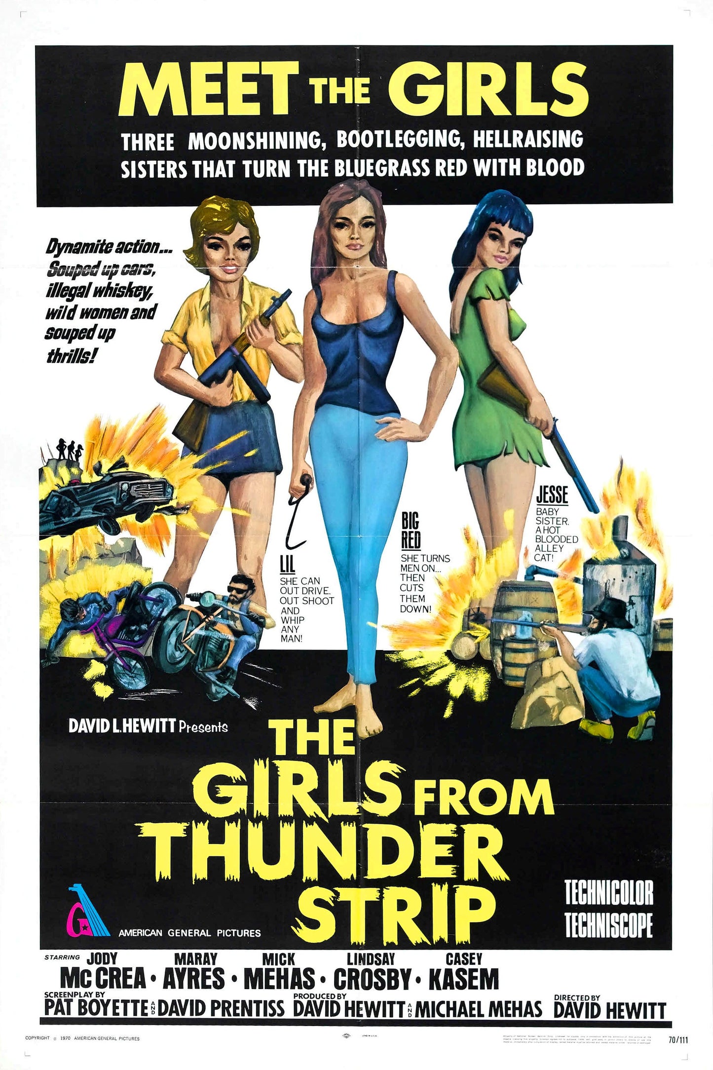 Girls From Thunder Strip 01 Movie Magnet