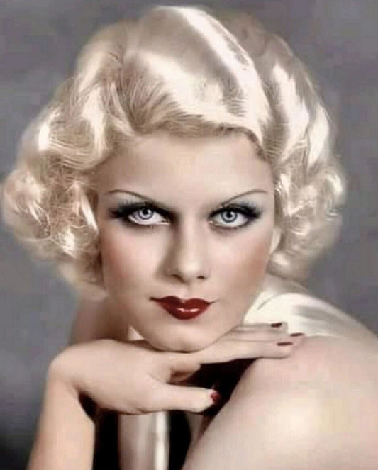 Glamour Portrait Of Movie Star Jean Harlow Classic Keychain Keychain