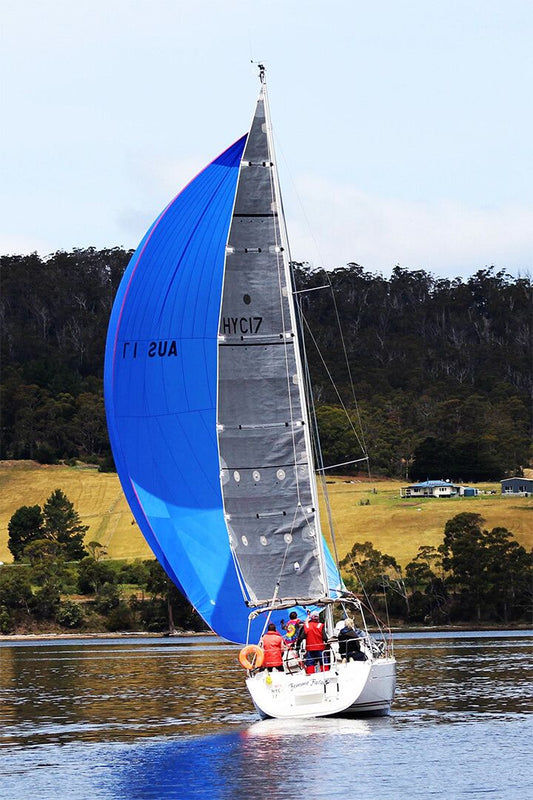 Gleam Sailing Under Spinnaker Painting Print Jigsaw Puzzle