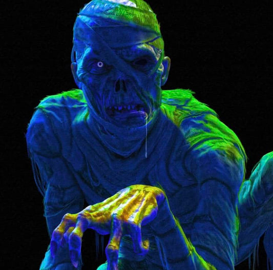 Glowing Monster Portrait Print Poster