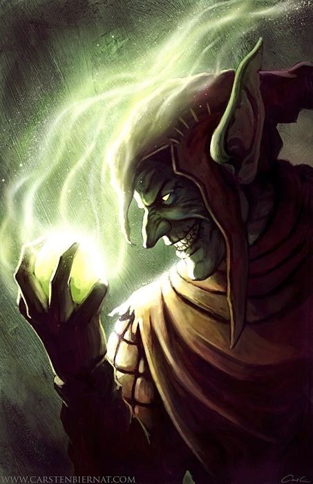 Goblin Wizard With Energy Orb Print Poster