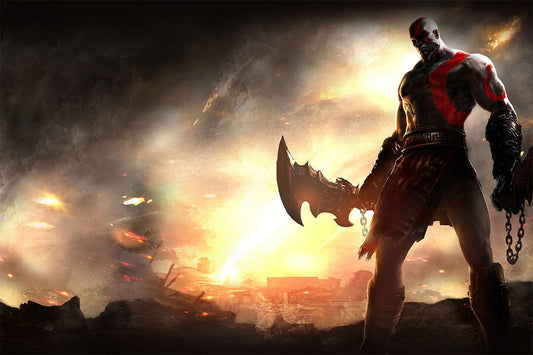 God Of War 4 New Video Game War Game Action Jigsaw Puzzle