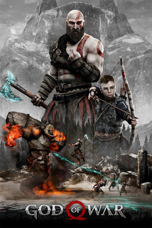God Of War 4 Video Gaming Action Adventure Print Jigsaw Puzzle
