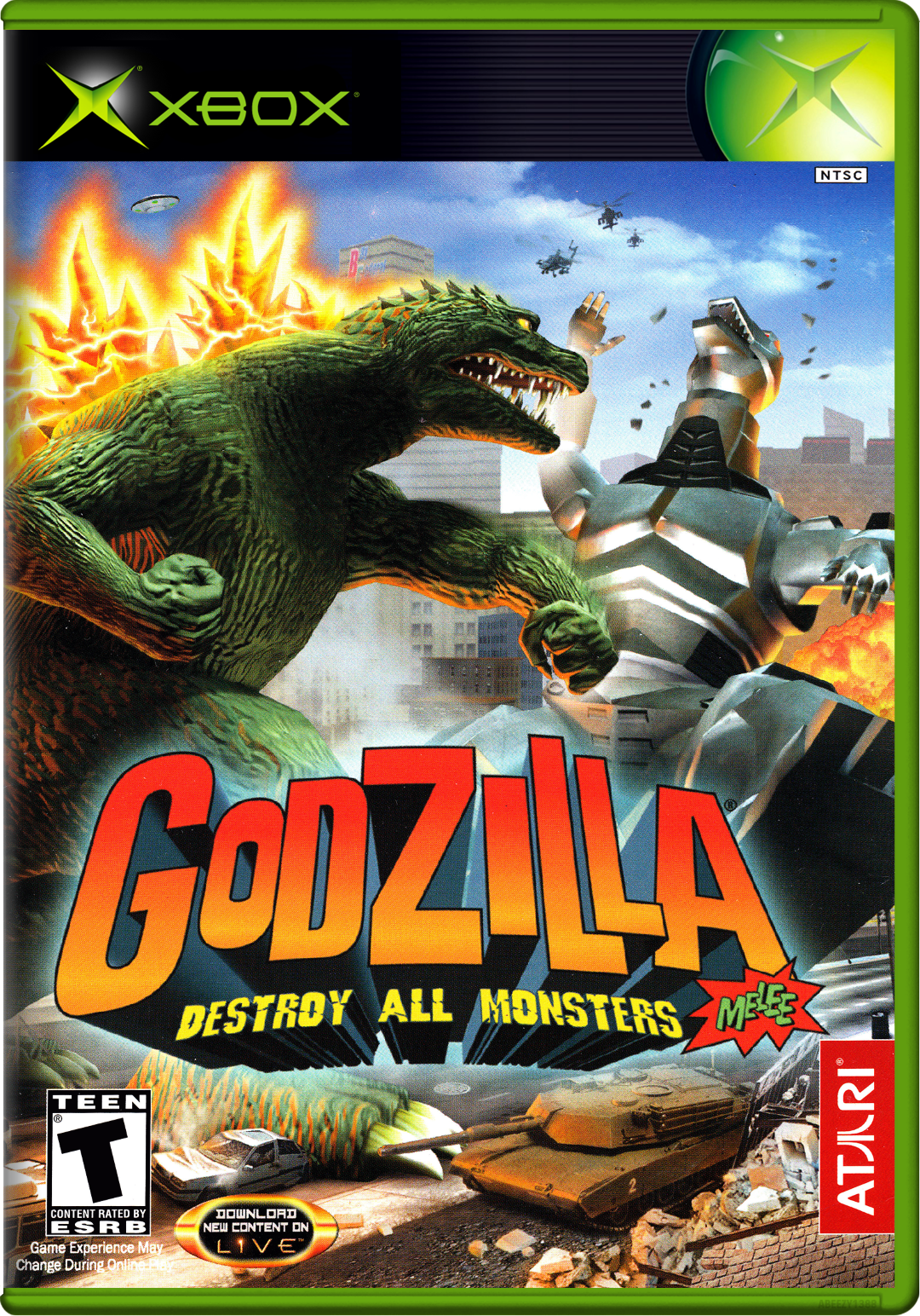 Godzilla Destroy All Monsters Melee Xbox Print Poster