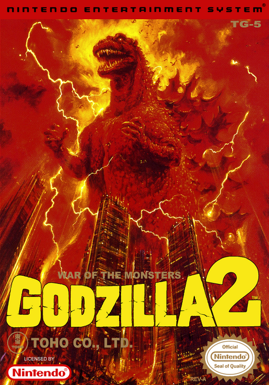 Godzilla 2 (Usa) Nes Print Poster