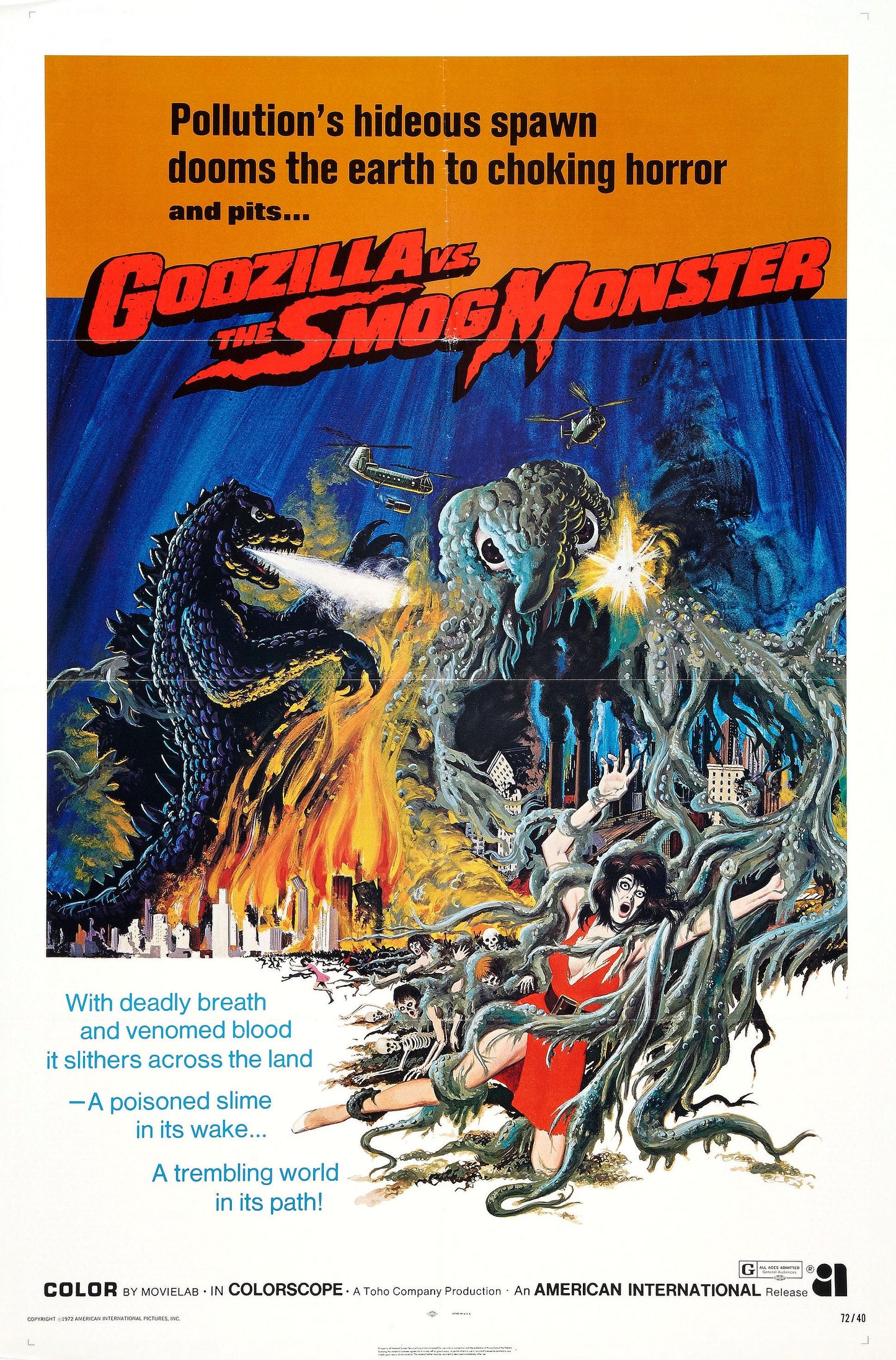 Godzilla Vs Hedorah 02 Movie Magnet