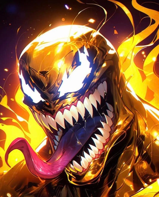 Golden Venom Character Art Print Poster