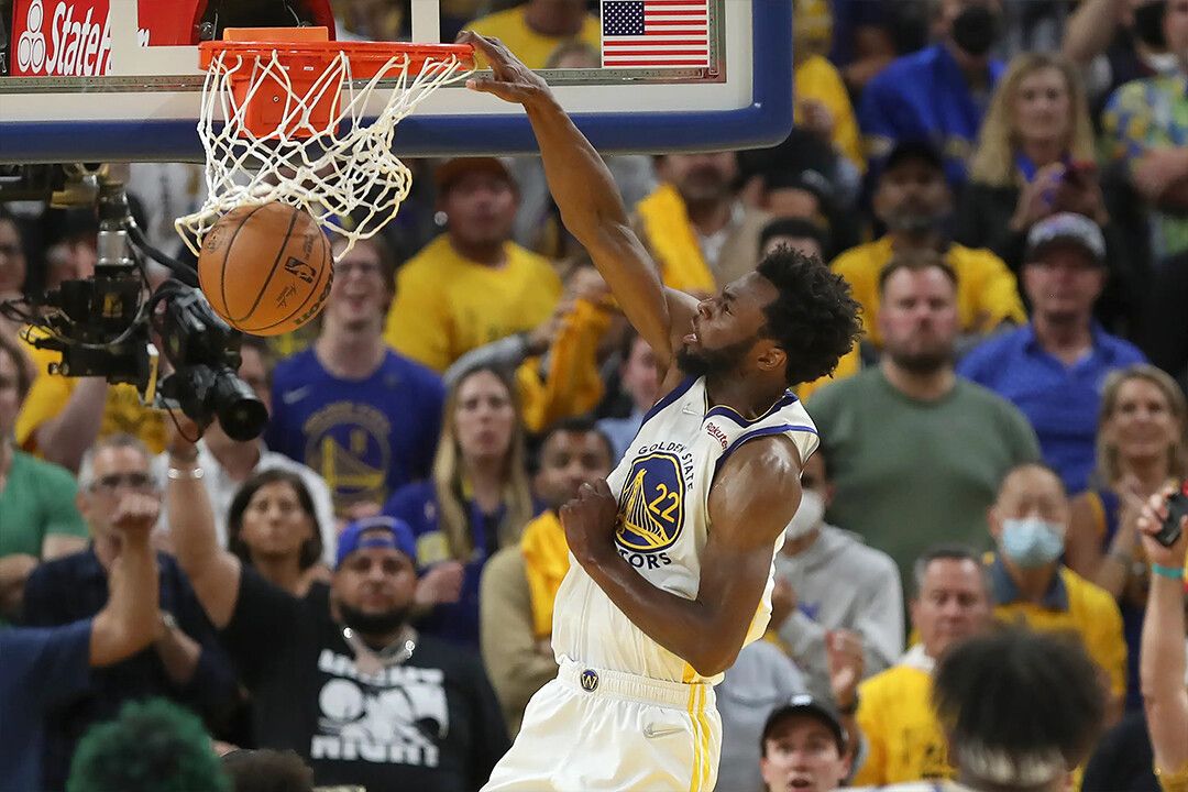 Golden State Playoff Finals Wiggins Dunk Jigsaw Puzzle