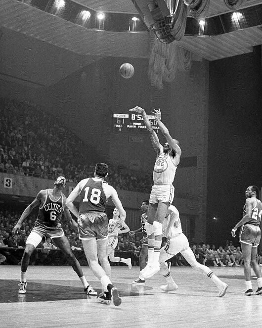 Golden State Warriors Nate Thurmond Vs Bill Russell Photo Print Poster 1