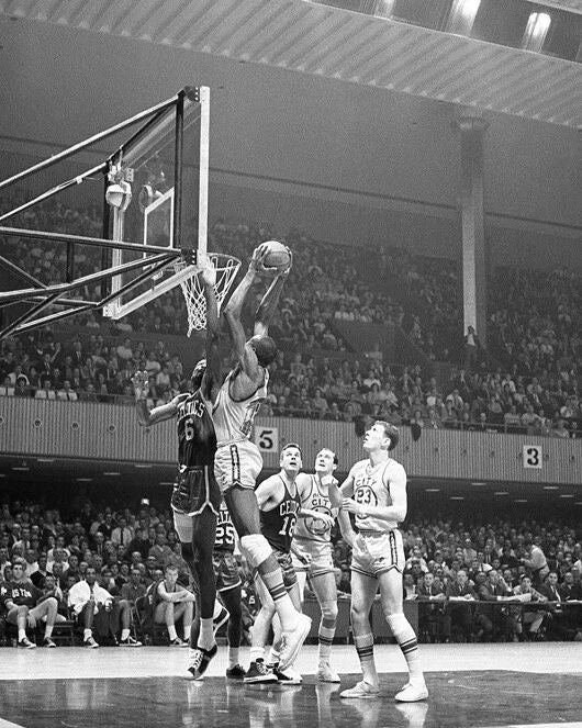 Golden State Warriors Nate Thurmond Vs Bill Russell Photo Print Poster 2