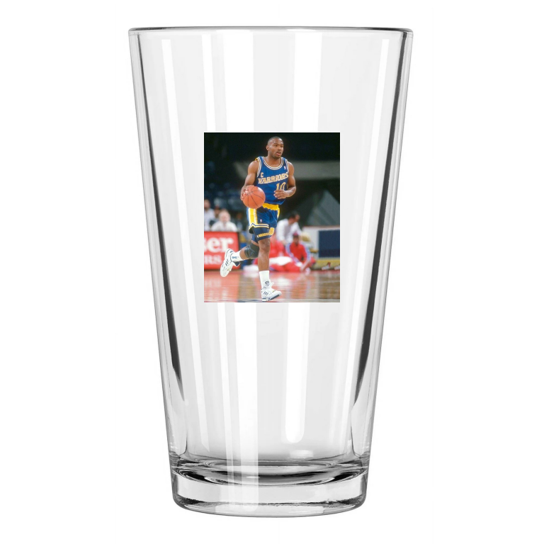 Golden State Warriors Tim Hardaway Photo Basketball Pint Beer Drinking Glass