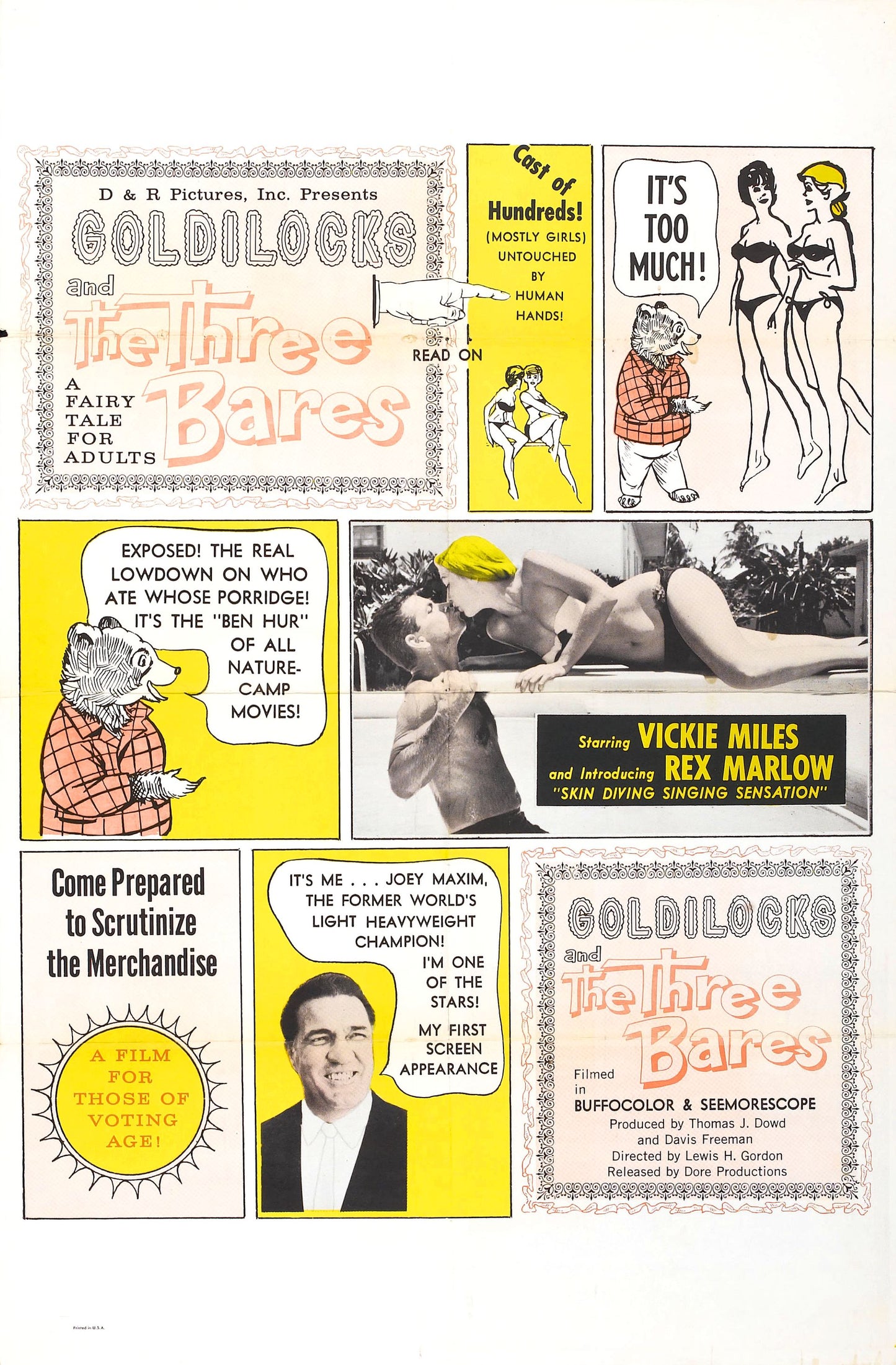 Goldilocks And The Three Bares 01 Movie Magnet