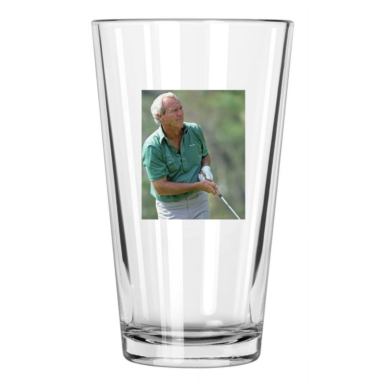 Golf Legend Arnold Palmer Photo Golf Hof 74 1 Pint Beer Drinking Glass