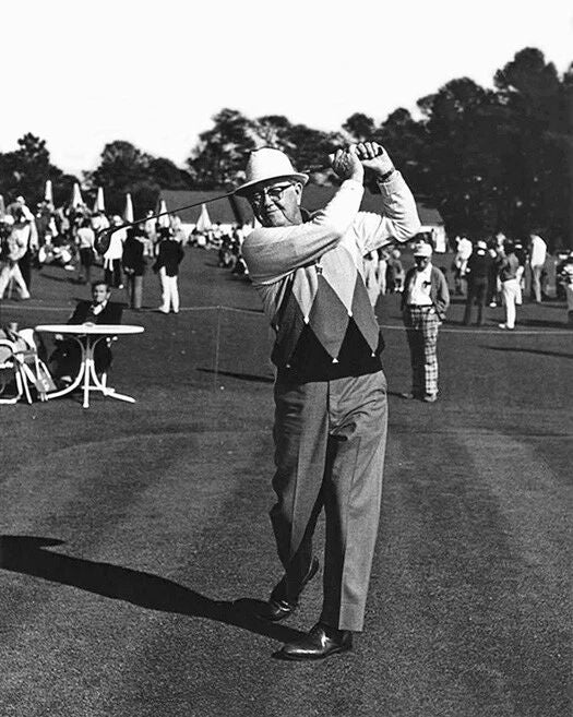 PGA Legend Byron Nelson Glossy Keychain PGA Swing Keychain Pga Print