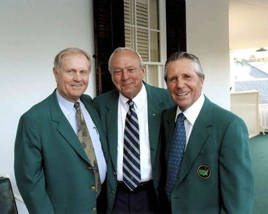 PGA Legends Glossy Photo Jack Nicklaus, Gary Player And Arnold Palmer