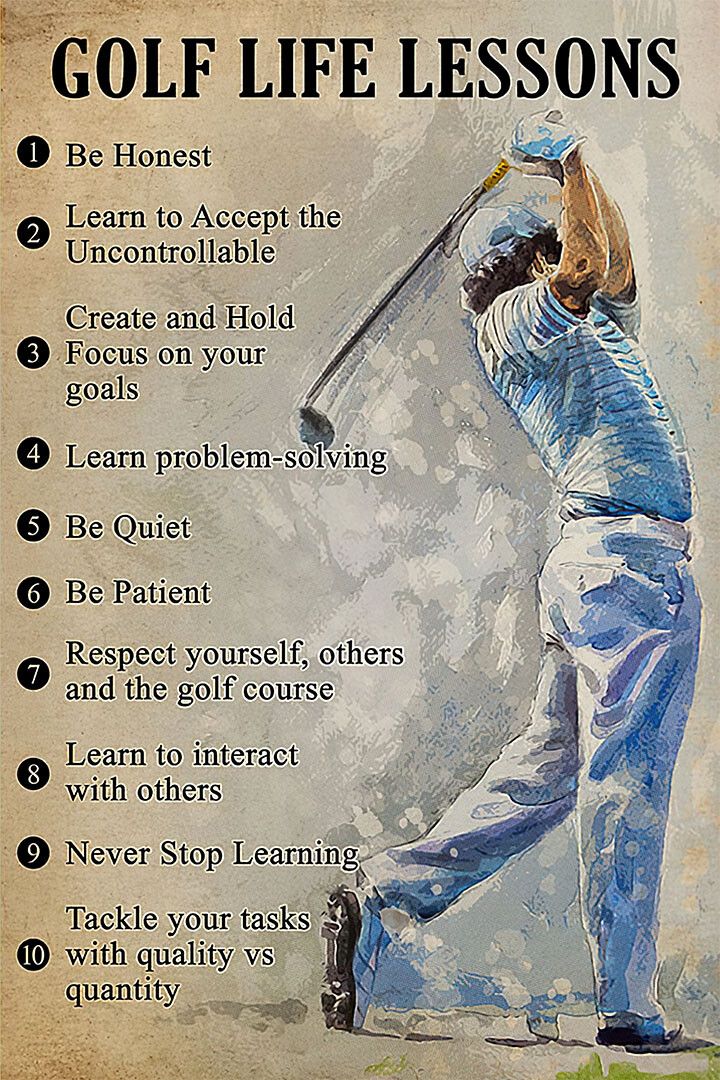 Golf Life Lessons Sport Atlethe Painting Print Magnet