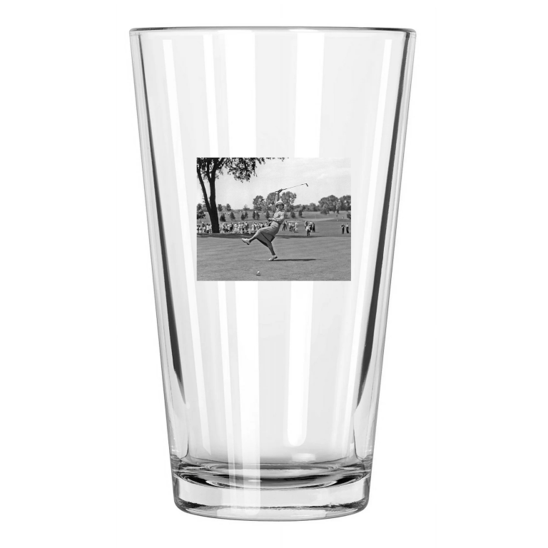 Golfer Babe Didrikson Zaharias Great Athlete Portrait Pint Beer Drinking Glass