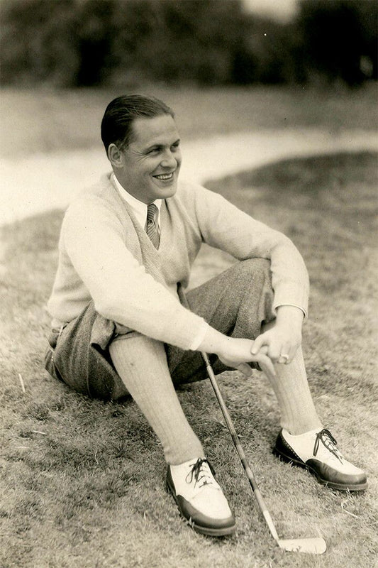 Golfer Bobby Jones Sport Atlethe Print Canvas Jigsaw Puzzle