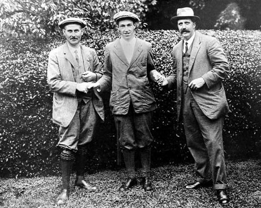 Golfers Harry Vardon, Francis Ouimet & Ted Ray Glossy Magnet PGA Pose Print