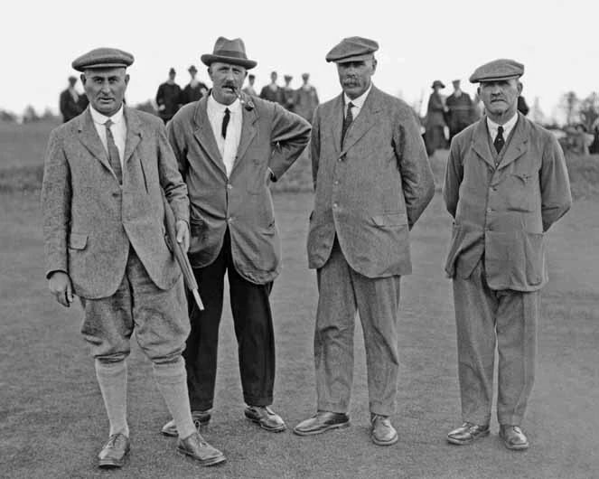 Golfers Harry Vardon, Ted Ray, James Braid & John Henry Taylor Glossy Keychain