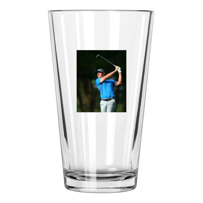 Golfing Great Roy Mcilroy Photo Golf Swing Pint Beer Drinking Glass