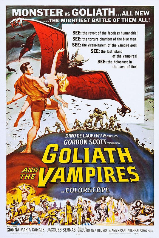 Goliath And The Vampires Movie Vintage Horror Jigsaw Puzzle