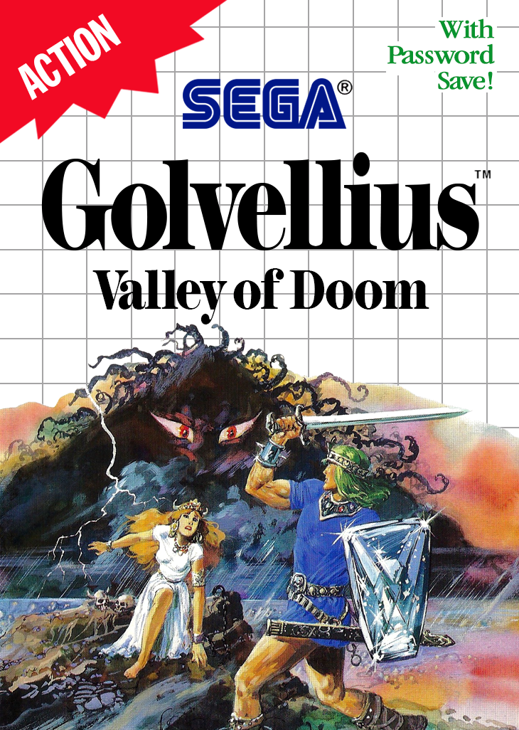 Golvellius Valley Of Doom Sega Master System Print Poster