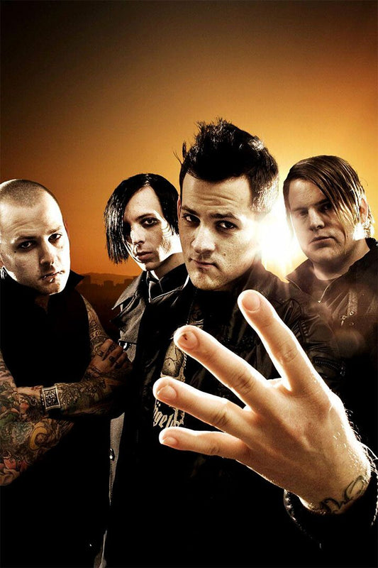 Good Charlotte Group Pose Musicians Painting Jigsaw Puzzle