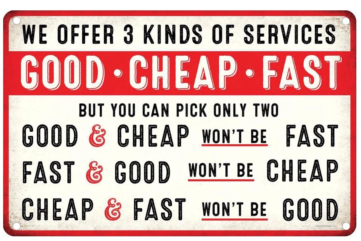 Good Cheap Fast Service Distressed Aluminum Metalsign Funny Garage Mechanic