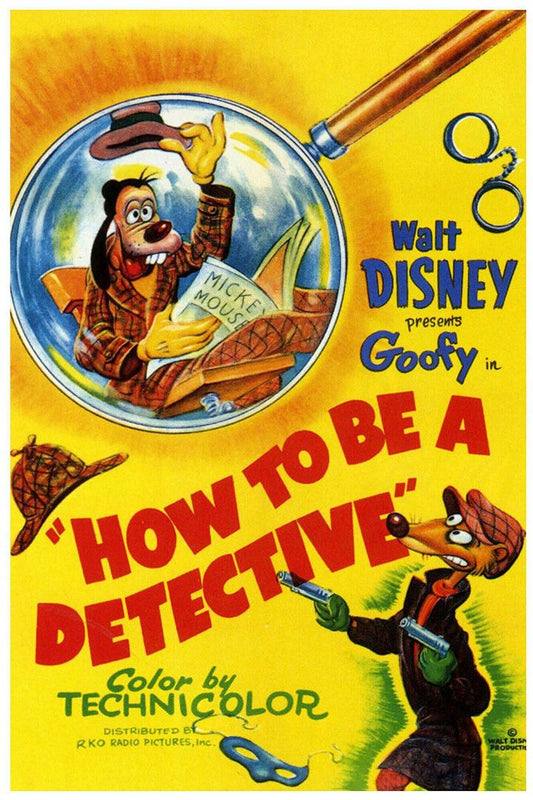 Goofy How To Be A Detective 1952 Classic Animation Jigsaw Puzzle