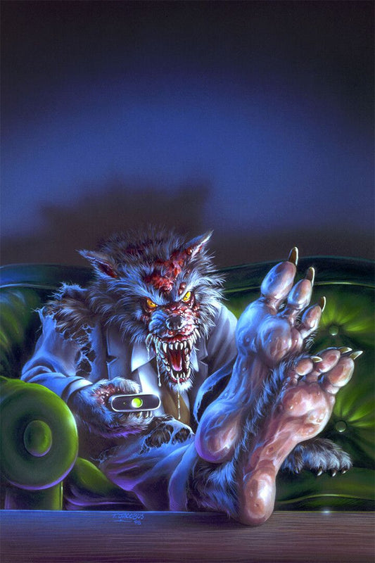 Goosebumps The Werewolf In The Living Room Decor Wall Art Jigsaw Puzzle