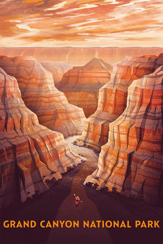 Grand Canyon Colorado River National Park Decor Wall Art Jigsaw Puzzle