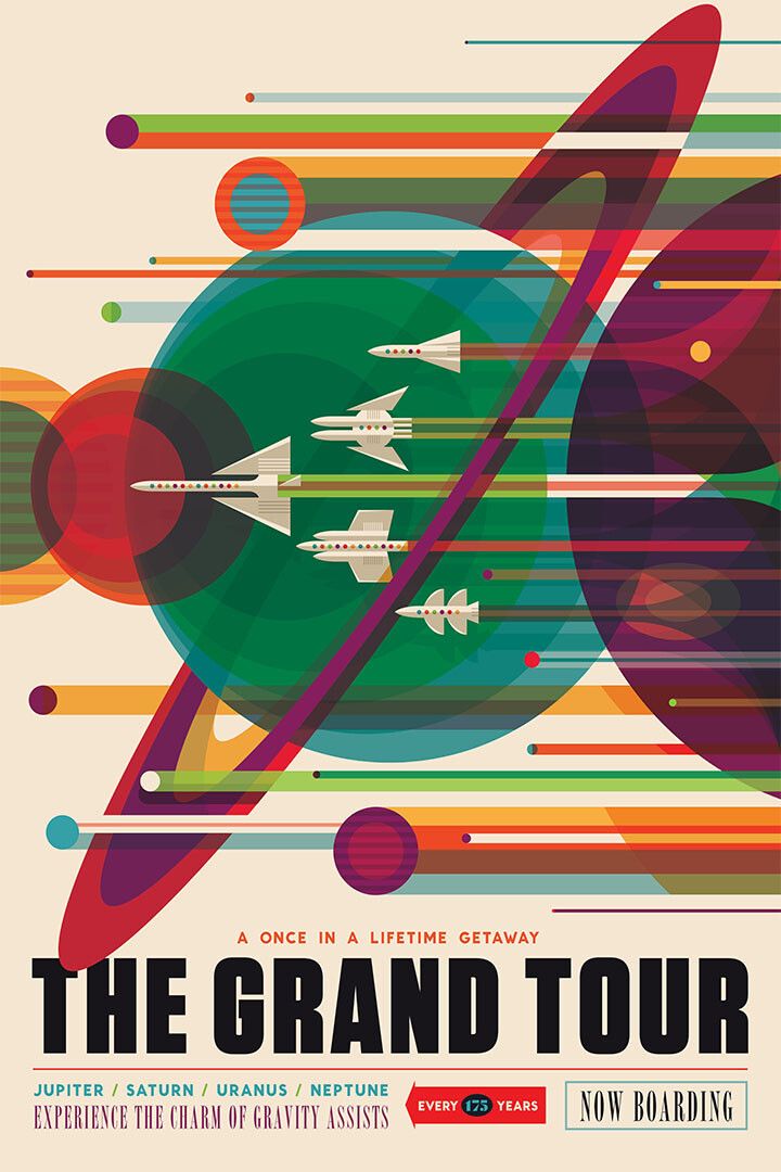 Grand Tour Of The Solar System Space Exploration Travel Jigsaw Puzzle