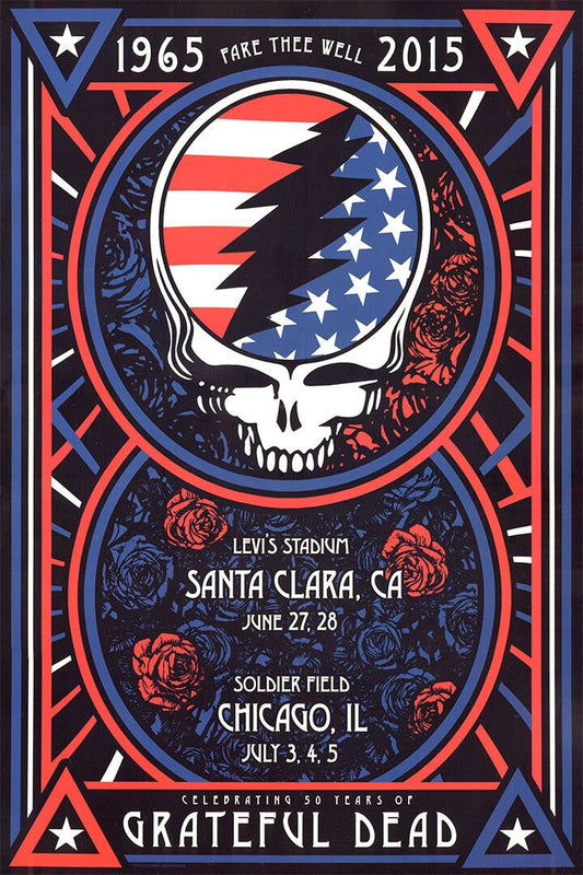 Grateful Dead Fare Thee Well Chicago 2015 Concert Jigsaw Puzzle