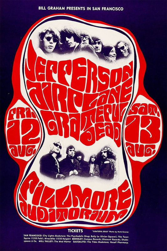 Grateful Dead Jefferson Airplane Filmore Concert Jigsaw Puzzle