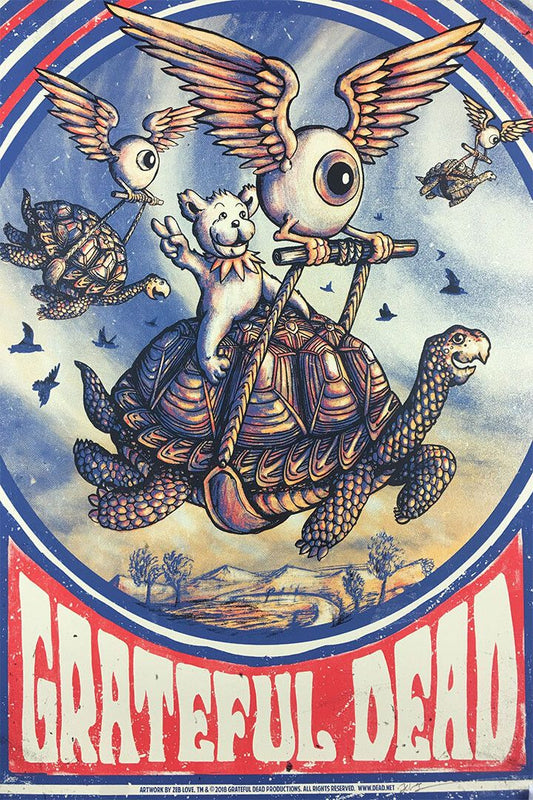 Grateful Dead Turtles And Bears Music Print Jigsaw Puzzle